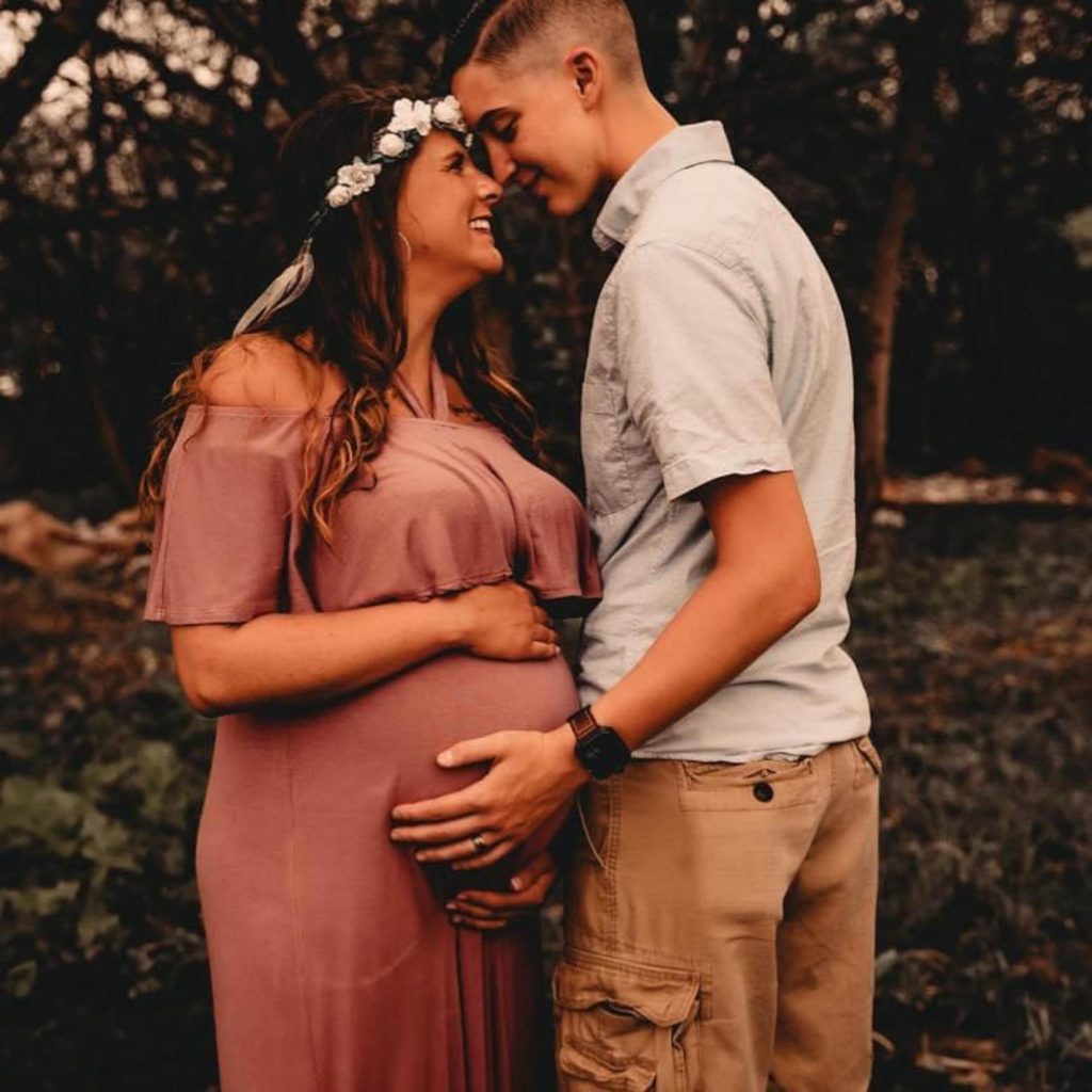 Moving Maternity Photos in the Forest | Melissa Lynn Photography | Featured on Equally Wed, the leading LGBTQ+ wedding magazine 