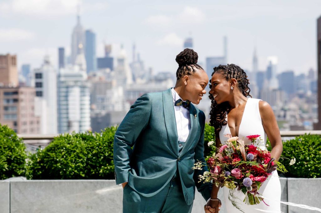 A romantic summer Brooklyn wedding | Joshua Dwain | Featured on Equally Wed, the leading LGBTQ+ wedding magazine 