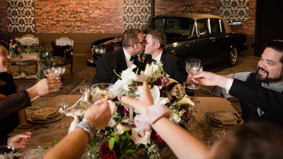 A styled shoot inside a Rolls-Royce museum