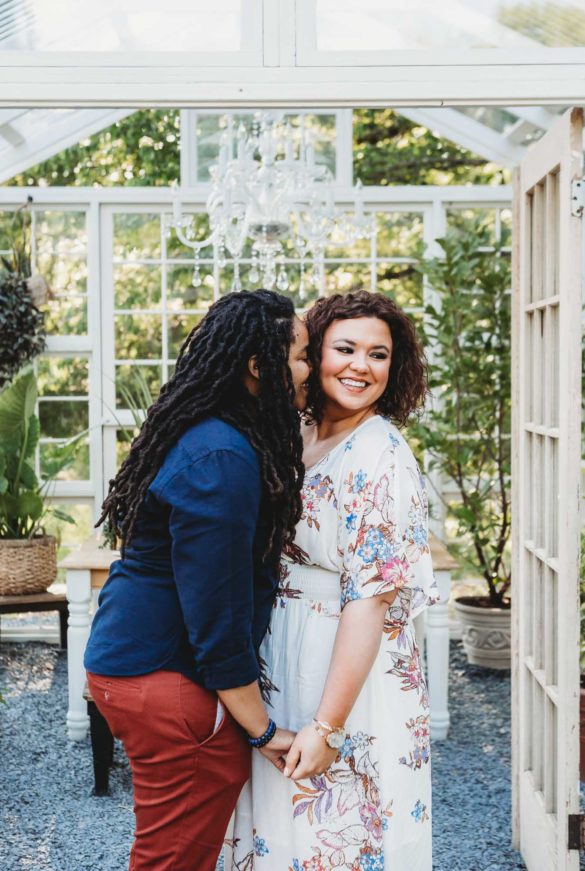 Sunny engagement session at a Georgia farm | Michelle Lacson Photography | Featured on Equally Wed, the leading LGBTQ+ wedding magazine