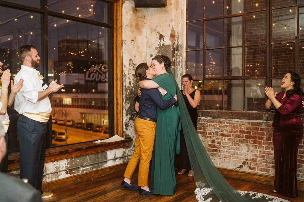 A colorful, sustainable vegan wedding | Hey Tay LLC | Featured on Equally Wed, the leading LGBTQ+ wedding magazine