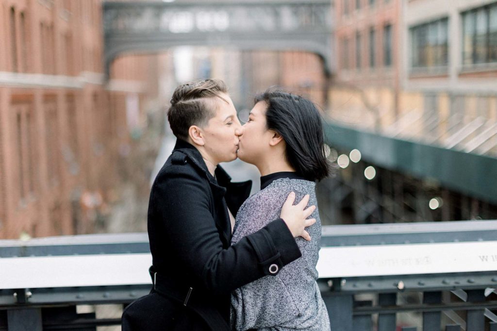 A romantic double proposal on Christmas Eve| Megan and Kenneth | Featured on Equally Wed, the leading LGBTQ+ wedding magazine