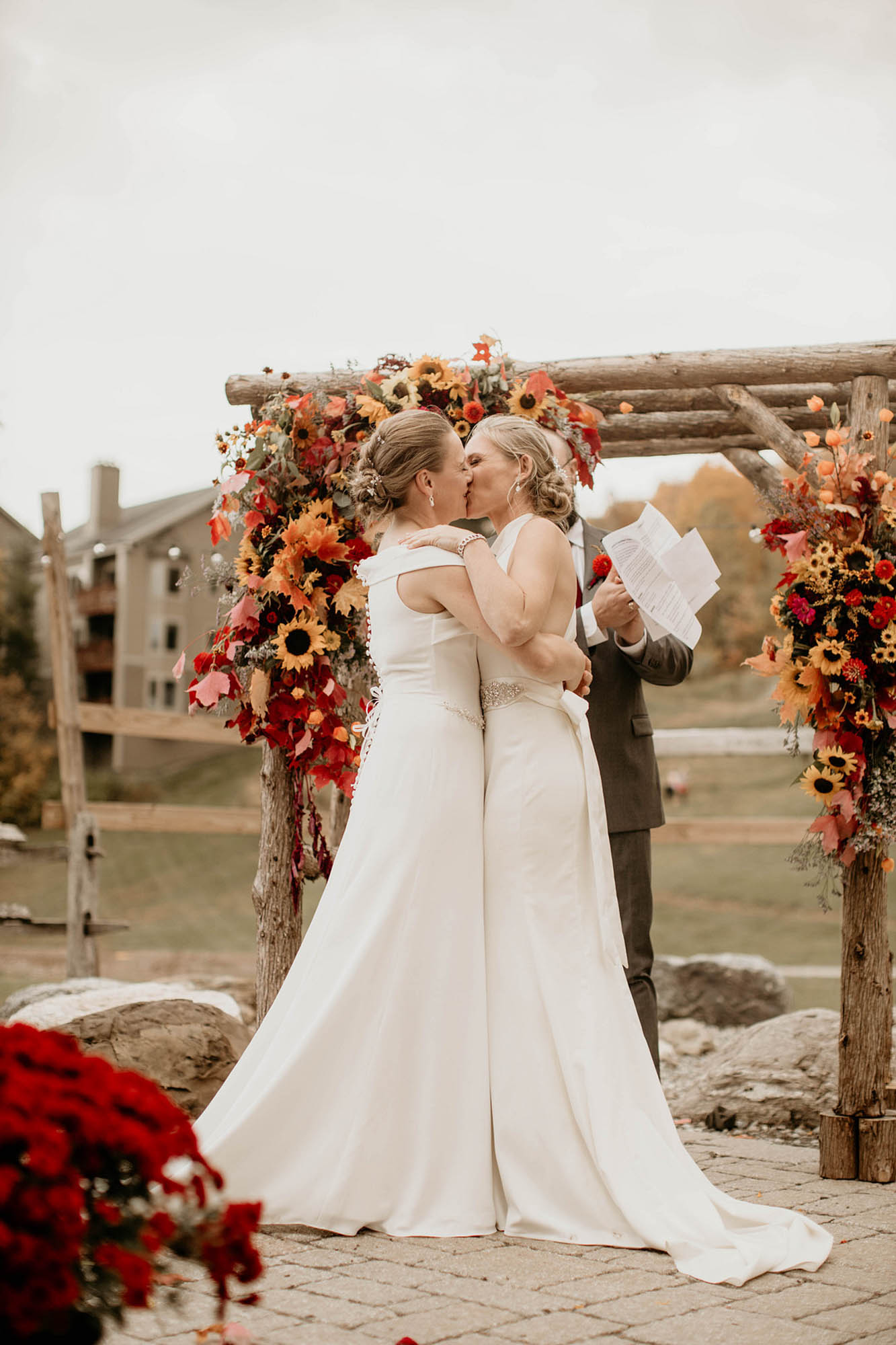An intimate mountain wedding after a romantic double proposal | Seas mtns co | Featured on Equally Wed, the leading LGBTQ+ wedding magazine