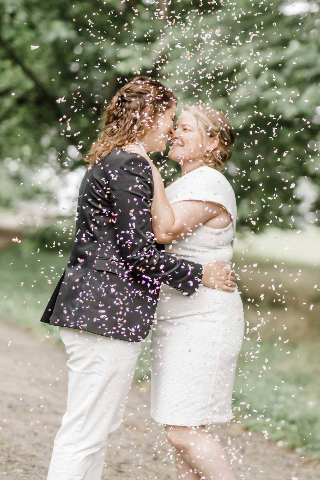 Colorful rainbow wedding inspiration | Lindsay & Co. Photo | Featured on Equally Wed, the leading LGBTQ+ wedding magazine