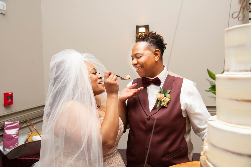 Garden chic wedding with all-woman vendor team | Shaw Photography Group | Featured on Equally Wed, the leading LGBTQ+ wedding magazine