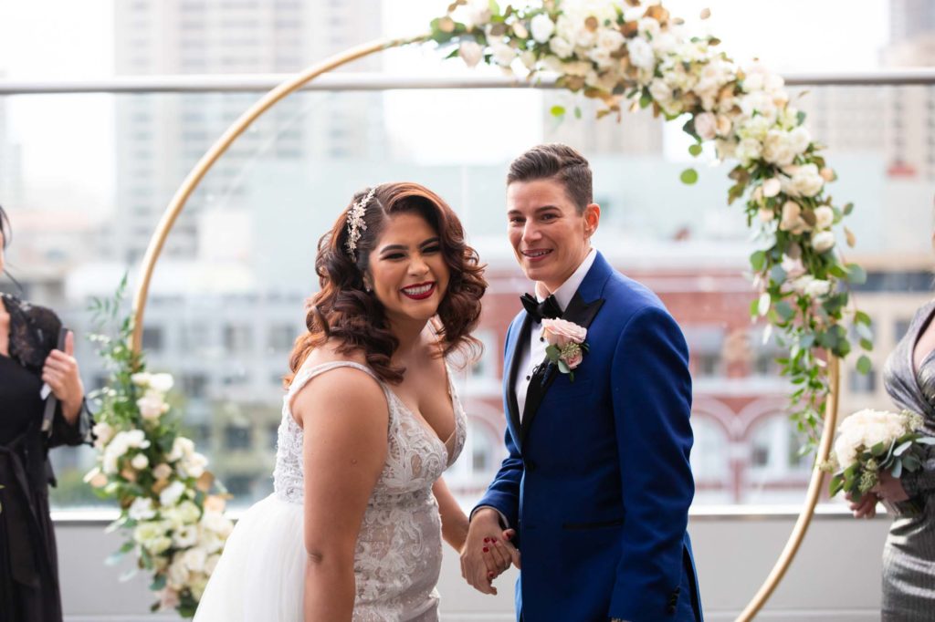 Glamorous winter wedding in San Diego| Richard Anthony Photography| Featured on Equally Wed, the leading LGBTQ+ wedding magazine