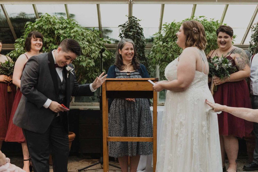 Intimate, relaxed botanic gardens wedding in New York | Kiran Photography | Featured on Equally Wed, the leading LGBTQ+ wedding magazine