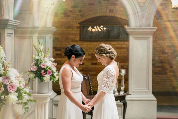 Love was in the air at this magical Canadian wedding | Van Daele & Russel Photography | Featured on Equally Wed, the leading LGBTQ+ wedding magazine