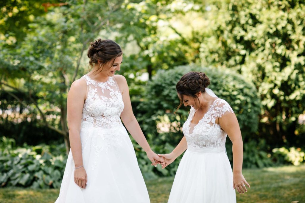 The ins and outs of wedding dress shopping for two | Anna Zajac | Featured on Equally Wed, the leading LGBTQ+ wedding magazine
