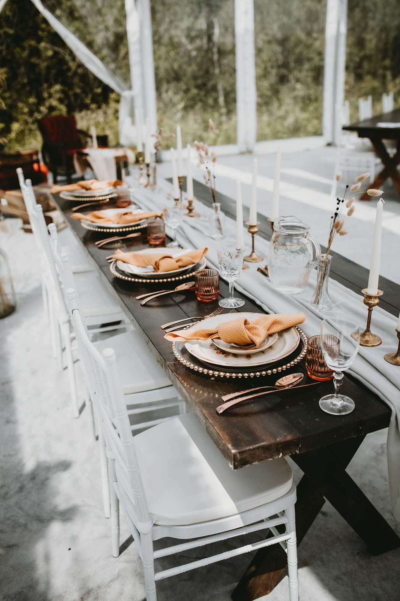 70s themed glamping elopement inspiration in Manitoba, Canada | Christina W. Kroeker Creative | Featured on Equally Wed, the leading LGBTQ+ wedding magazine