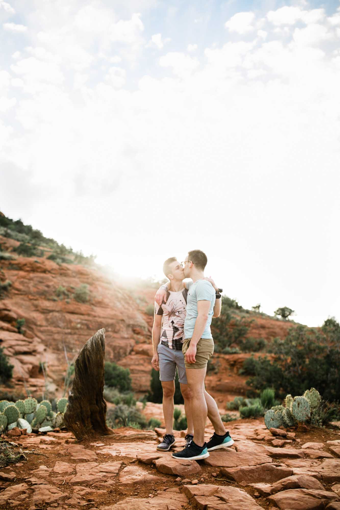 Breathtaking anniversary photo shoot in the Arizona desert | Aimée Flynn Photo | Featured on Equally Wed, the leading LGBTQ+ wedding magazine