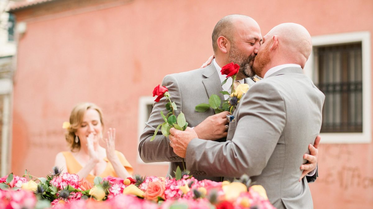 Emotional surprise elopement in Venice