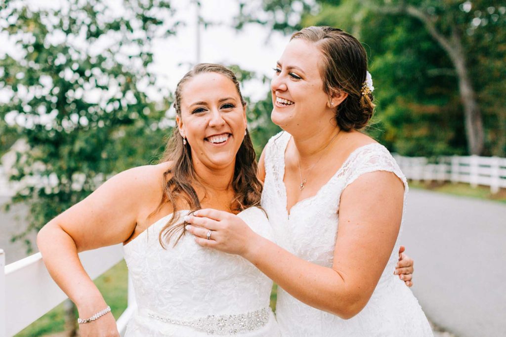 North Carolina stable wedding after romantic ferry proposal | Yessica Grace Photography | Featured on Equally Wed, the leading LGBTQ+ wedding magazine