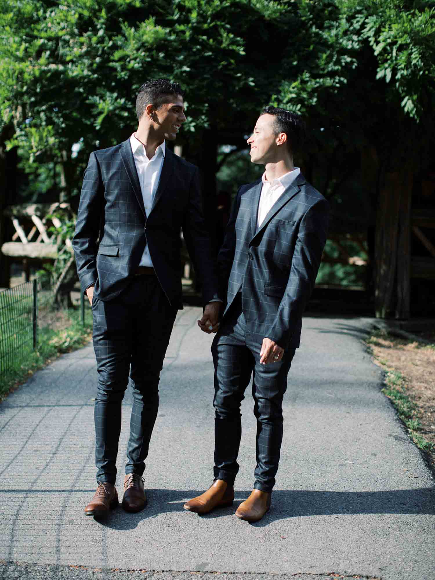 Spring elopement in central park with drag queen officiant | Judson Rappaport Photography | Featured on Equally Wed, the leading LGBTQ+ wedding magazine