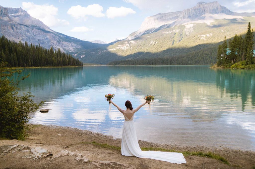 Jaw-dropping mountainside elopement in Canada's Yoho National Park | Film and Forest Photography | Featured on Equally Wed, the leading LGBTQ+ wedding magazine