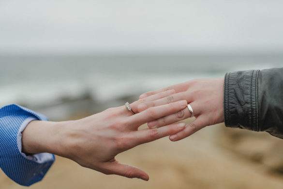 Joyous state park engagement session after ring pop proposal | Amanda Macchia Photography | Featured on Equally Wed, the leading LGBTQ+ wedding magazine