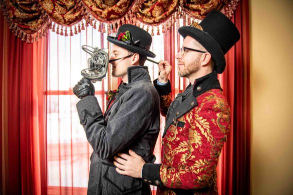 Whimsical steampunk wedding inspiration | Moments Photography | Featured on Equally Wed, the leading LGBTQ+ wedding magazine