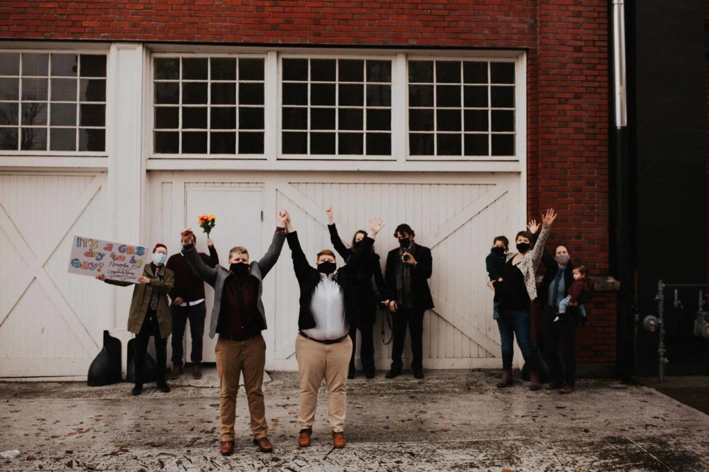 10 LGBTQ+ couples in Portland, Oregon tied the knot in a special marriage-athon event | Olivia Peadbody | Featured on Equally Wed, the leading LGBTQ+ wedding magazine