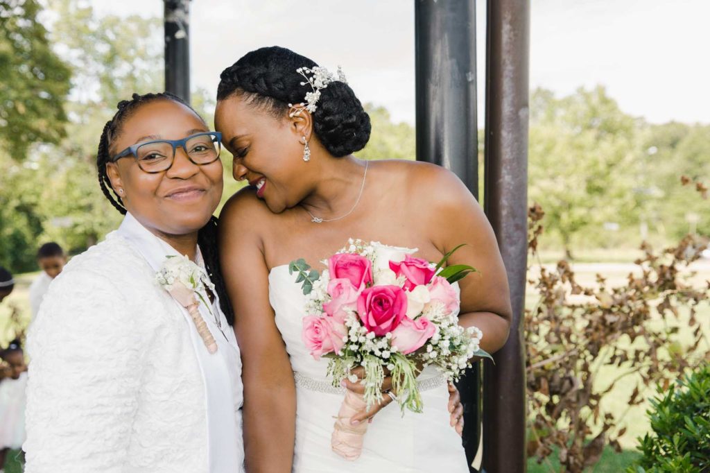 Bright and beautiful outdoor August wedding in New Jersey | Purroy Productions | Featured on Equally Wed, the leading LGBTQ+ wedding magazine
