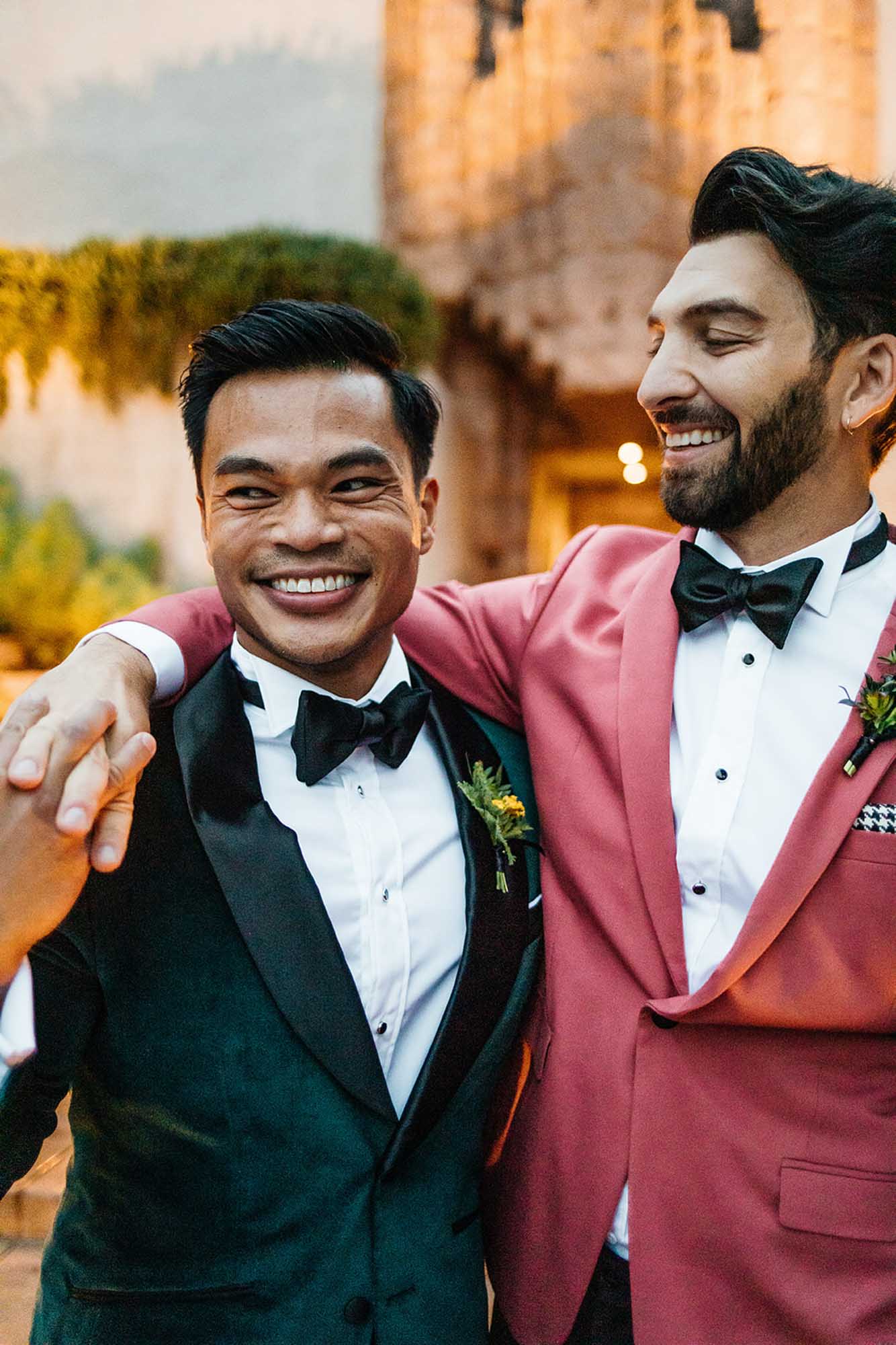 Colorful and glamorous wedding at historic Hollywood house | Erin Marton Photography | Featured on Equally Wed, the leading LGBTQ+ wedding magazine