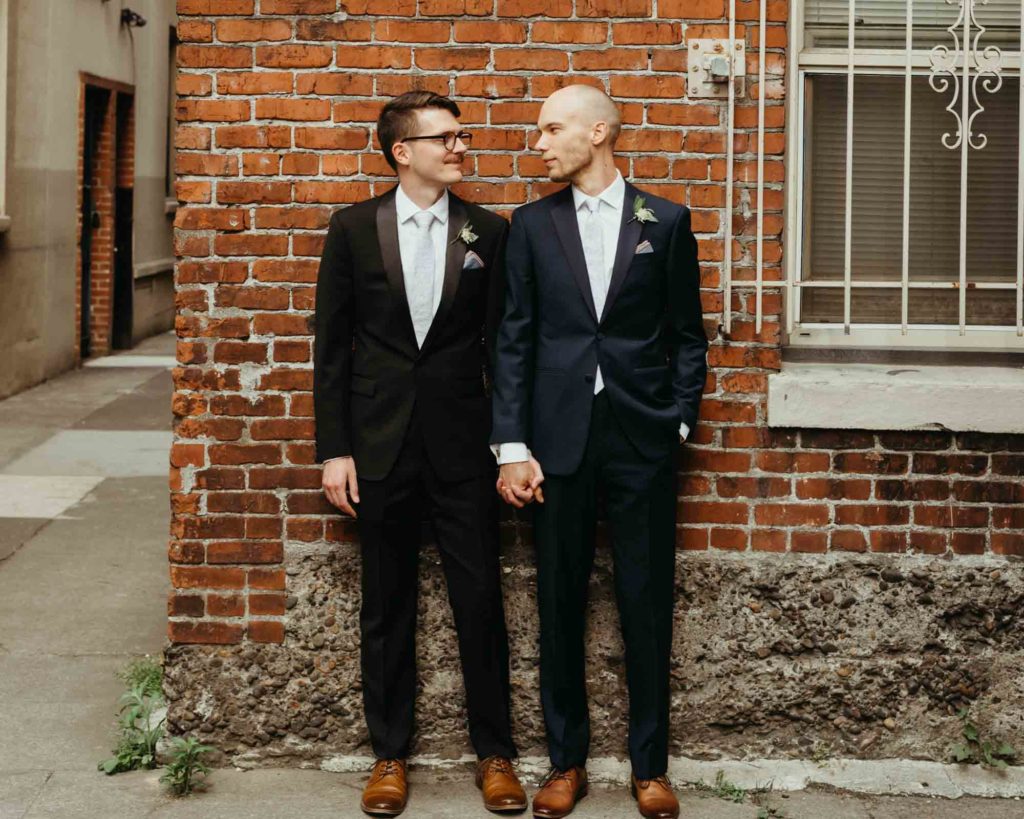 Industrial summer wedding in Portland, Oregon | The Breiters Photo and Video | Featured on Equally Wed, the leading LGBTQ+ wedding magazine
