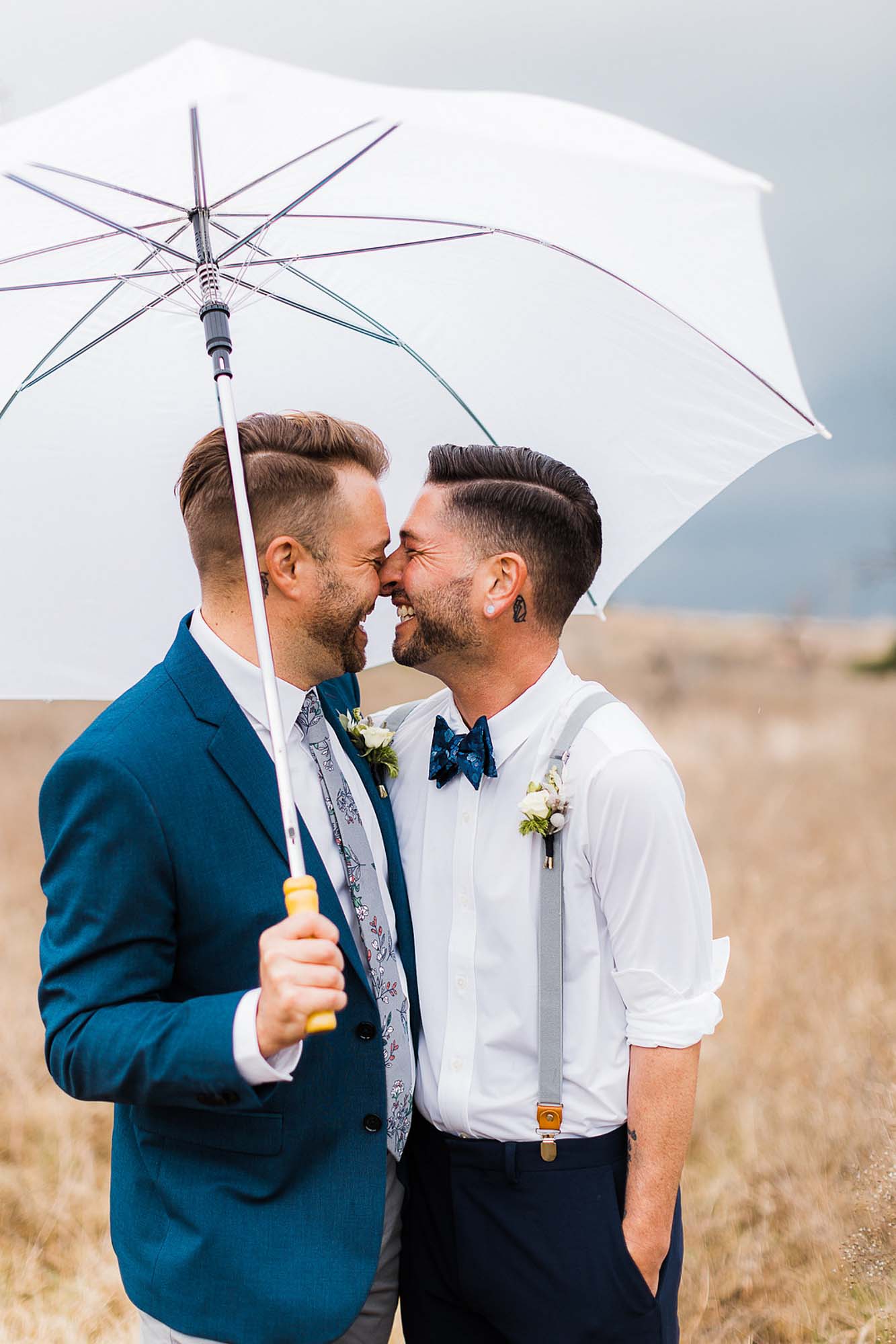 Intimate, tear-filled outdoor Texas wedding | Opal and Onyx Photography | Featured on Equally Wed, the leading LGBTQ+ wedding magazine