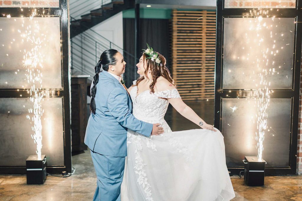 Pastel-colored wedding ideas with dreamy special effects | eGolden Moments Photography | Featured on Equally Wed, the leading LGBTQ+ wedding magazine