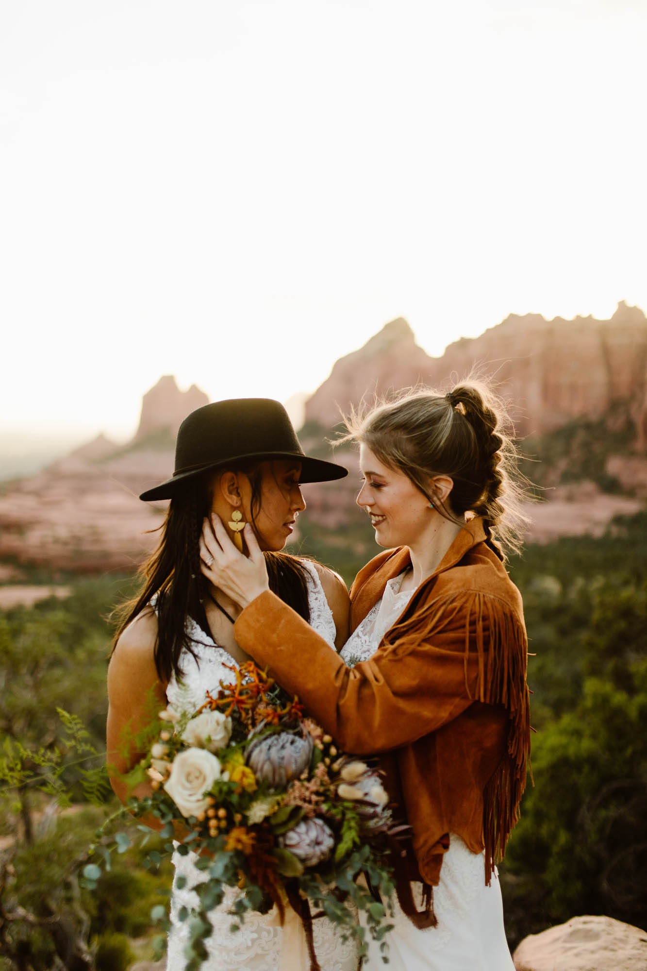 Southwestern-themed elopement inspiration in Sedona | From the Fountain | Featured on Equally Wed, the leading LGBTQ+ wedding magazine