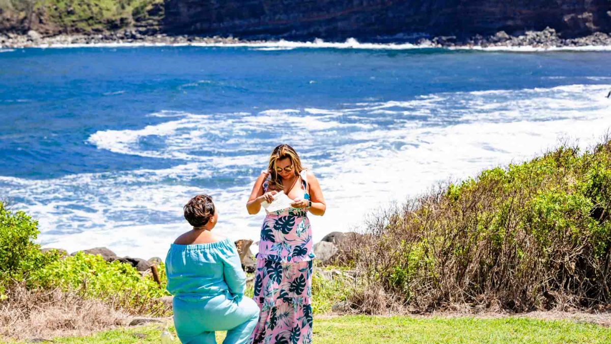 Stunning helicopter ride proposal in Maui