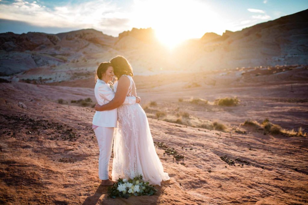 Stunning Valley of Fire State Park Elopement | Jennie Crate | Featured on Equally Wed, the leading LGBTQ+ wedding magazine