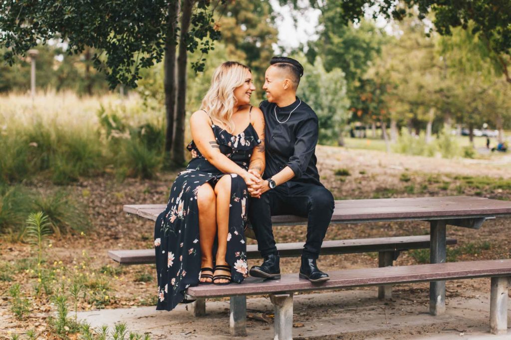 Surprise 5-year anniversary park proposal in California | Mindy Tanimoto Photography | Featured on Equally Wed, the leading LGBTQ+ wedding magazine