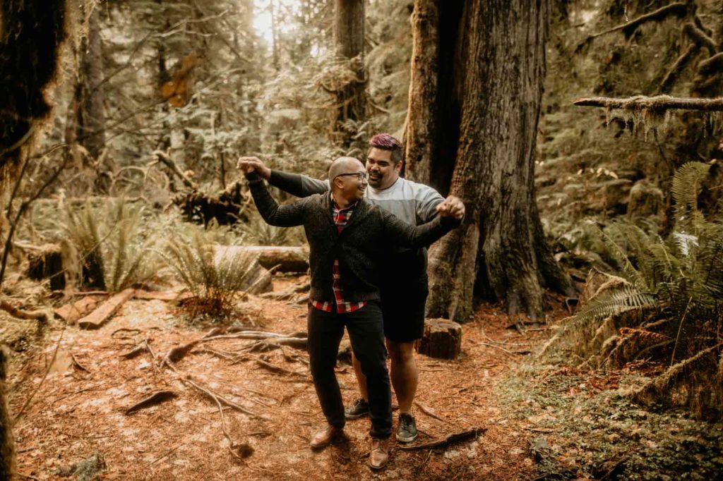 Surprise Pacific Northwest proposal at a mountain lake | Eleven Eleven Films | Featured on Equally Wed, the leading LGBTQ+ wedding magazine