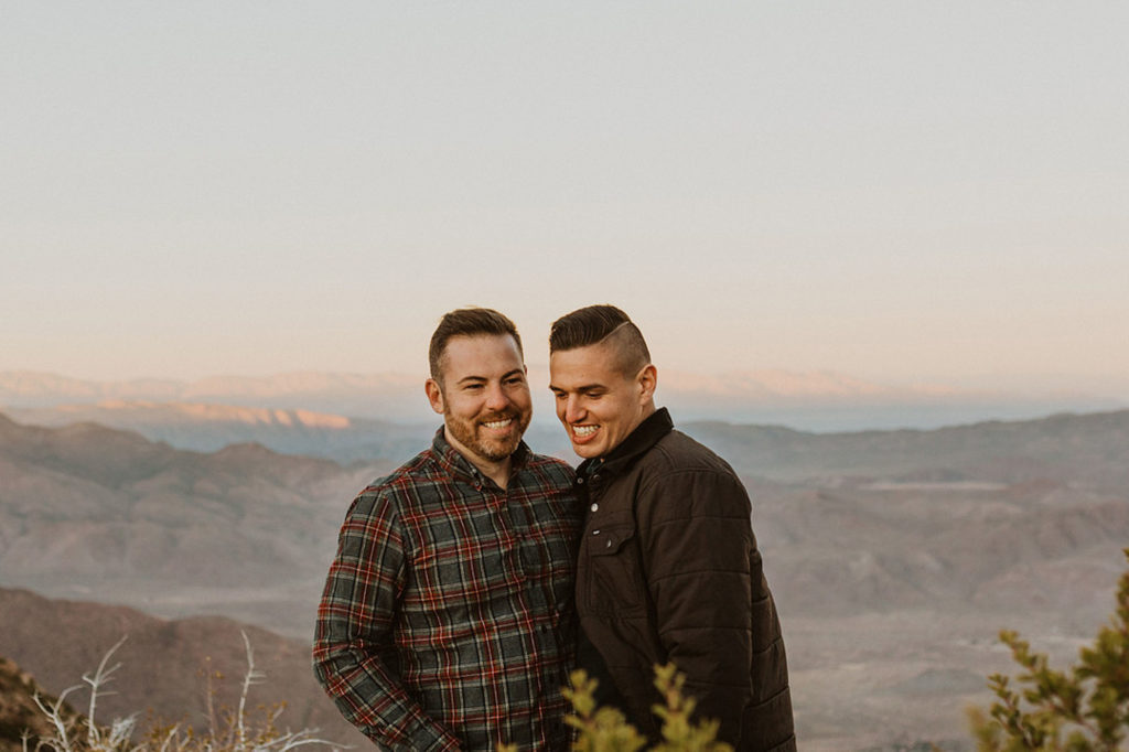 California photo session with desert, rolling hills and mountain views | Samantha Phillips Photography | Featured on Equally Wed, the leading LGBTQ+ wedding magazine