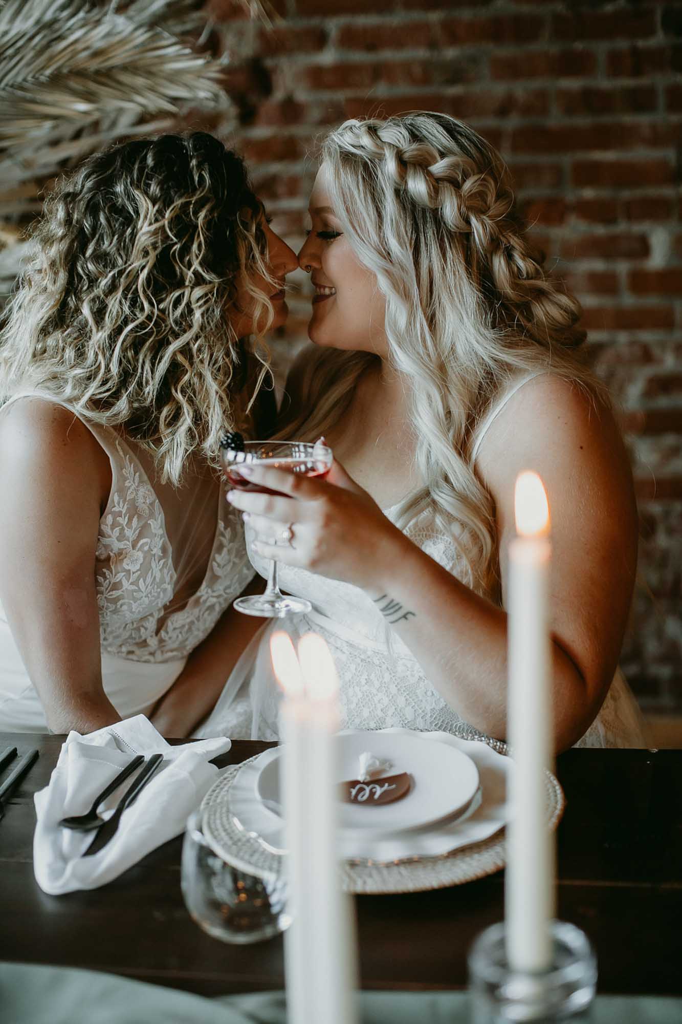 Edgy wedding ideas with some boho flair | Leah Bullard | Featured on Equally Wed, the leading LGBTQ+ wedding magazine