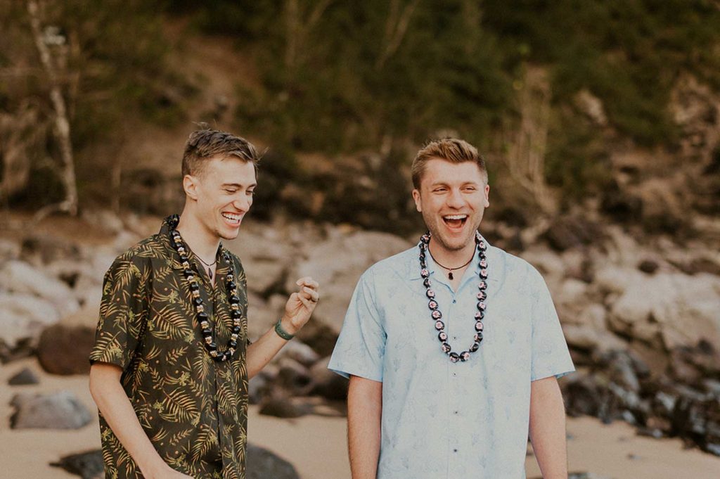 Emotional Hawaii beach proposal with homemade ring box | Brittany Hamann Photography | Featured on Equally Wed, the leading LGBTQ+ wedding magazine