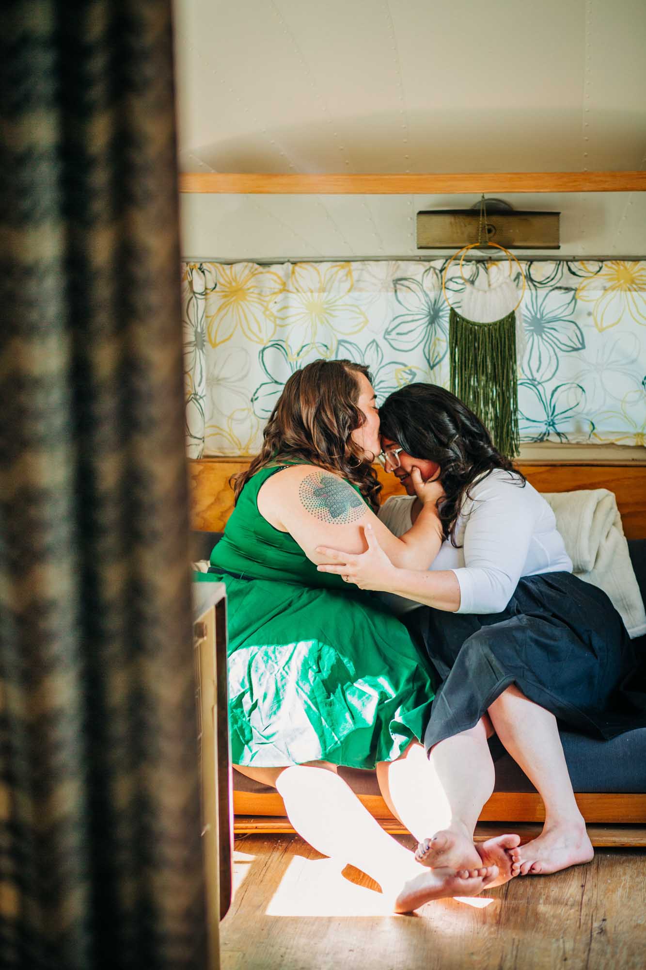 Nashville engagement session inside an Airstream | Victoria Lynn Photography | Featured on Equally Wed, the leading LGBTQ+ wedding magazine