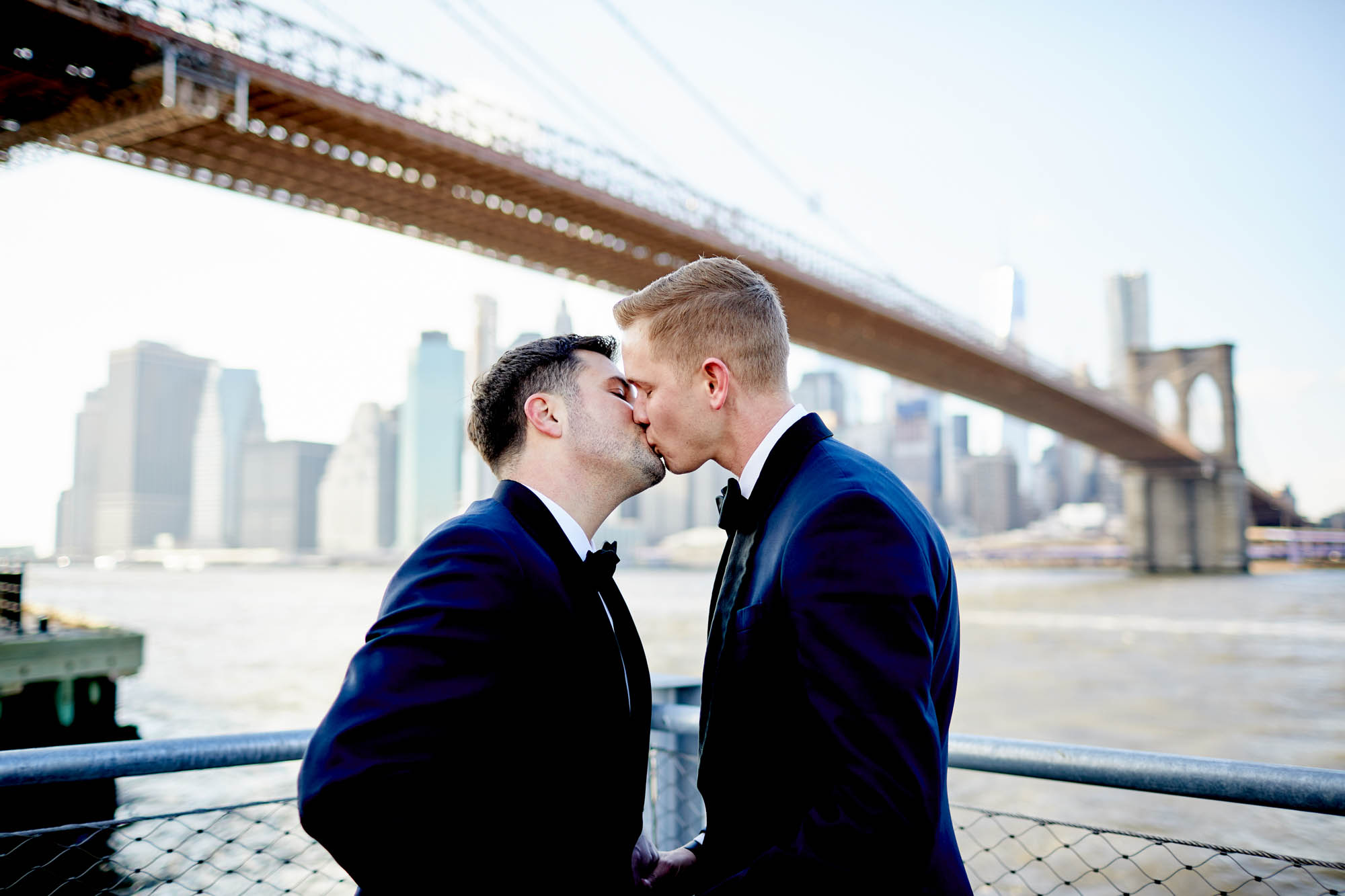 New York City destination elopement at Brooklyn Bridge Park picture