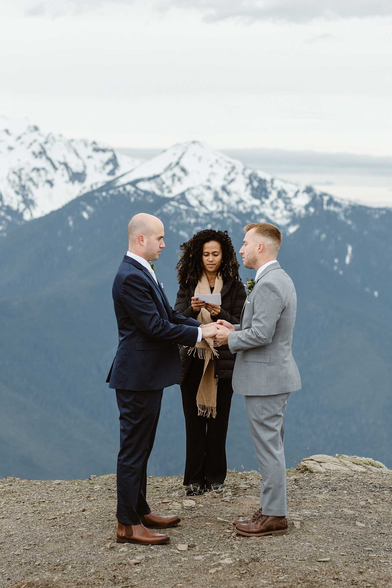 Olympic National Park elopement spanning from the mountains to the beach | Sierra Jessup Photography | Featured on Equally Wed, the leading LGBTQ+ wedding magazine