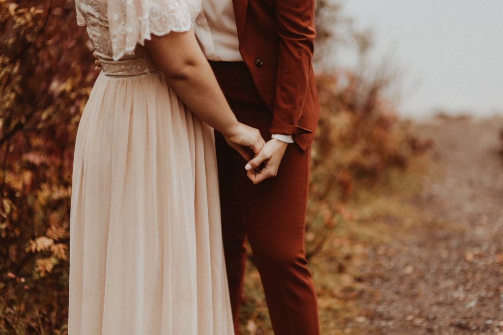 The rain only made this Canadian Rocky Mountain elopement more romantic | Brina Debalinhard Photography | Featured on Equally Wed, the leading LGBTQ+ wedding magazine
