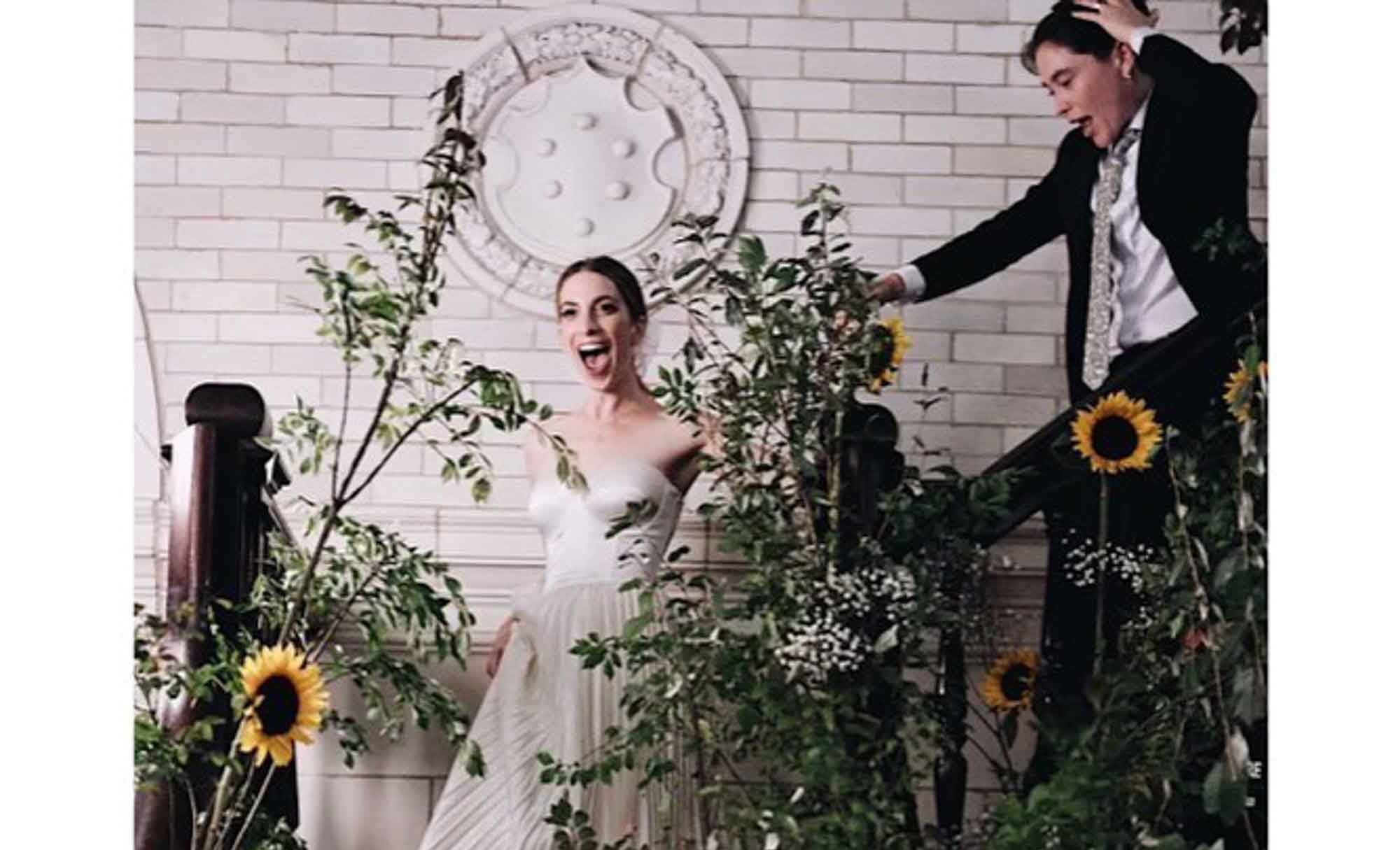 Actress Molly Bernard marries girlfriend Hannah Lieberman in Brooklyn  celebration
