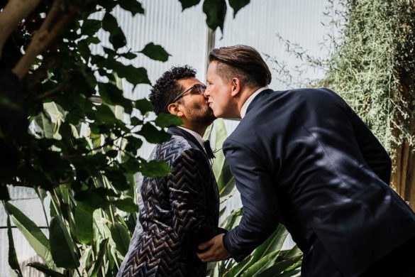 Botanical gardens elopement honoring Guatemalan culture | Melissa Noelle Photography | Featured on Equally Wed, the leading LGBTQ+ wedding magazine