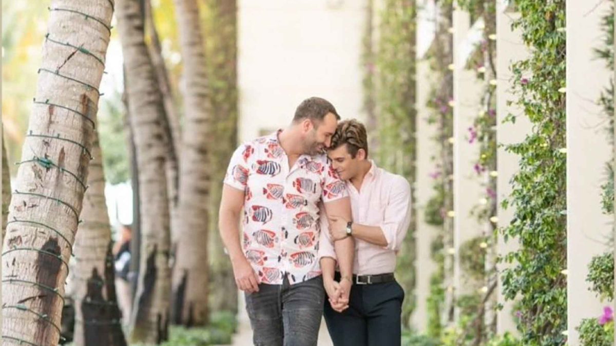 Disney star Garrett Clayton married longtime partner Blake Knight in a garden party wedding