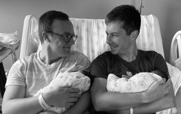 How LGBTQ+ parents celebrated the birth of Pete and Chasten Buttigieg's twins | Featured on Equally Wed, the leading LGBTQ+ wedding magazine