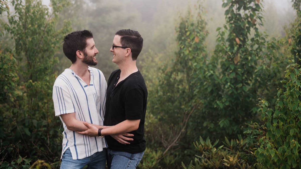 South Carolina engagement session celebrating LGBTQ+ love in the outdoors