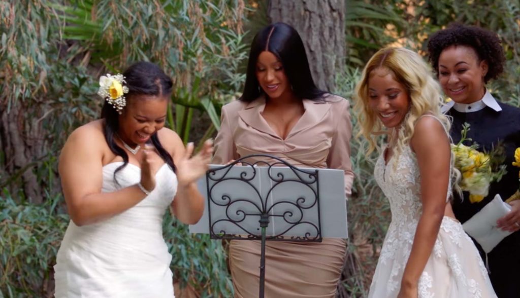 Cardi B surprise officiated a lesbian wedding with help from Raven Symone´ | Featured on Equally Wed, the leading LGBTQ+ wedding magazine