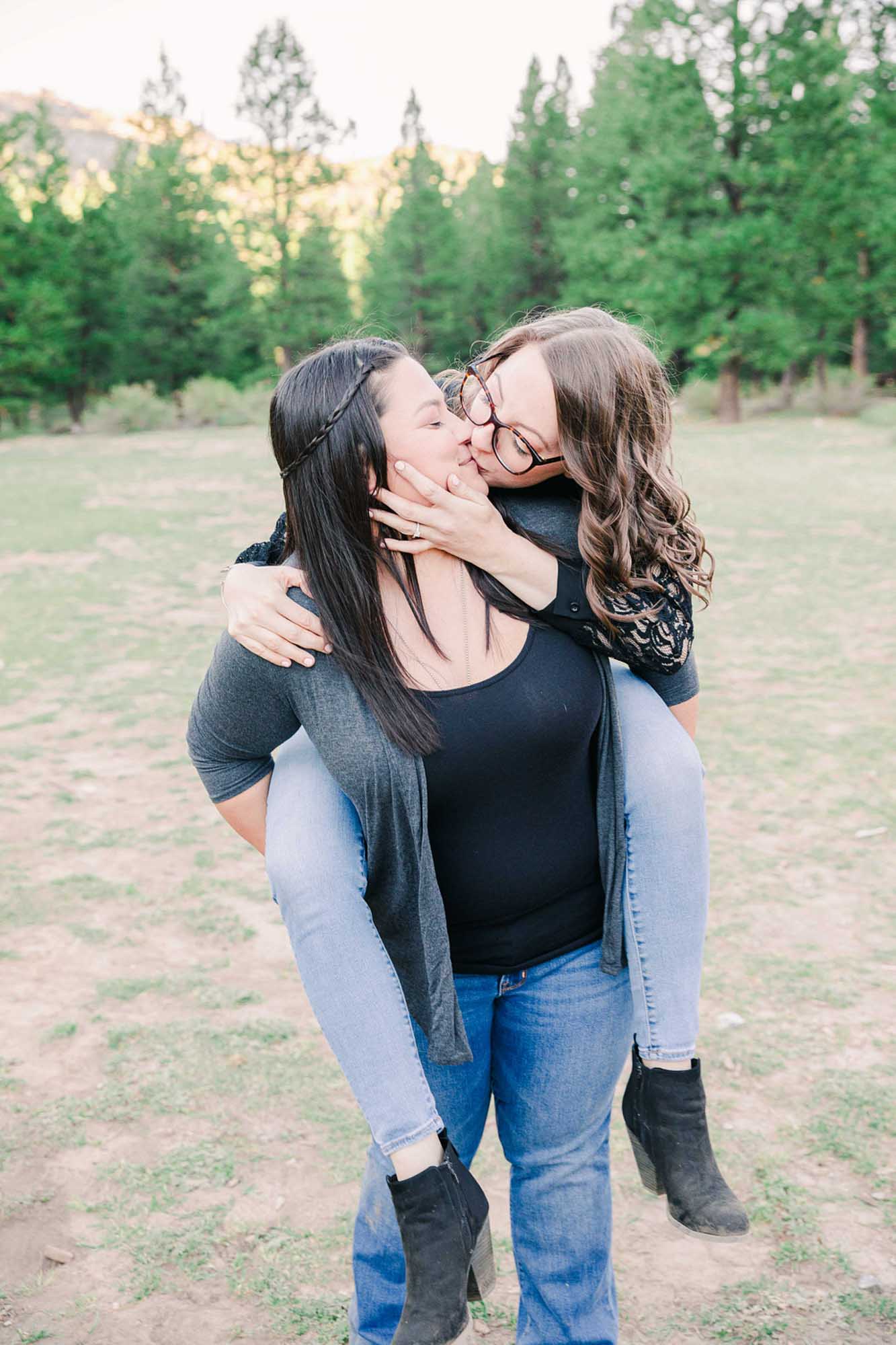 Autumn engagement session at the base of Nevada's Mt. Charleston | Fig + Willow Studios | Featured on Equally Wed, the leading LGBTQ+ wedding magazine