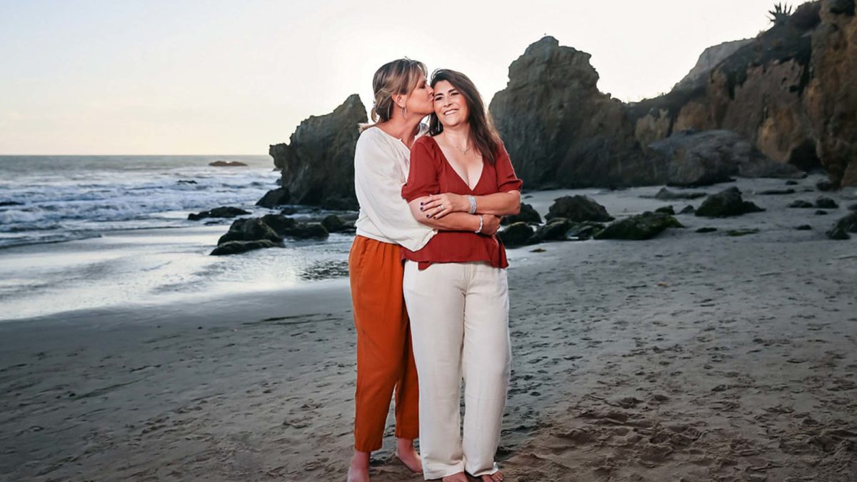 Romantic Malibu engagement session by the beach