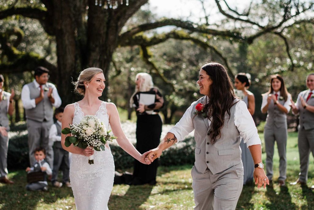 Rustic and modern October wedding in a Mississippi barn | MBM Photography | Featured on Equally Wed, the leading LGBTQ+ wedding magazine