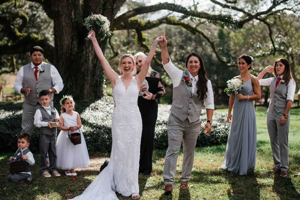 Rustic and modern October wedding in a Mississippi barn | MBM Photography | Featured on Equally Wed, the leading LGBTQ+ wedding magazine