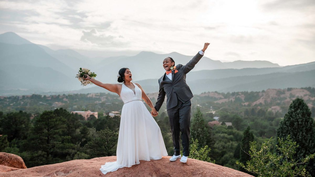 Stunning and joyful elopement at Colorado’s Garden of the Gods